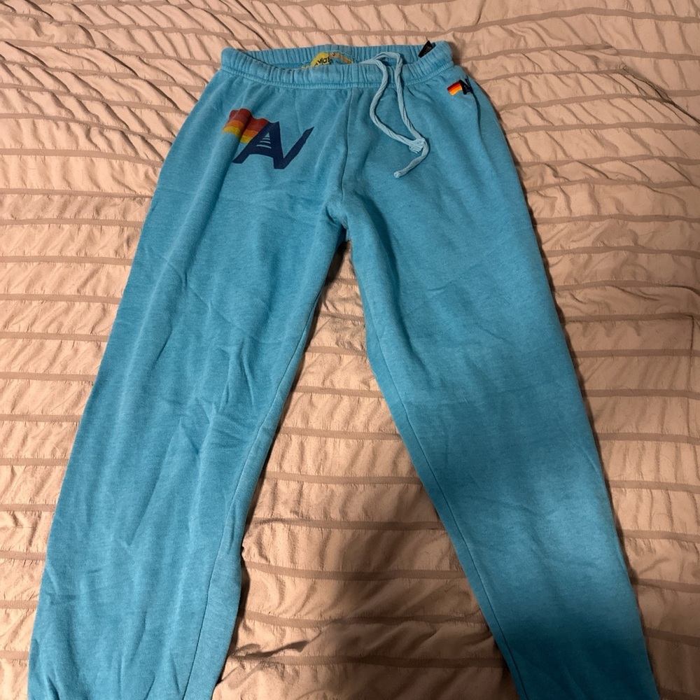 blue aviator nation sweatpants